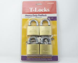 4PK 50MM IRON PADLOCK(BLACK)
