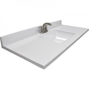 49X22 WHITE WV VANITY TOP