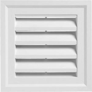 WHITE SQUARE GABLE VENT