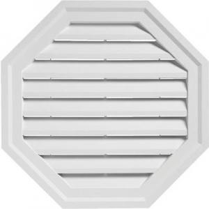 18" WHITE OCT GABLE VENT