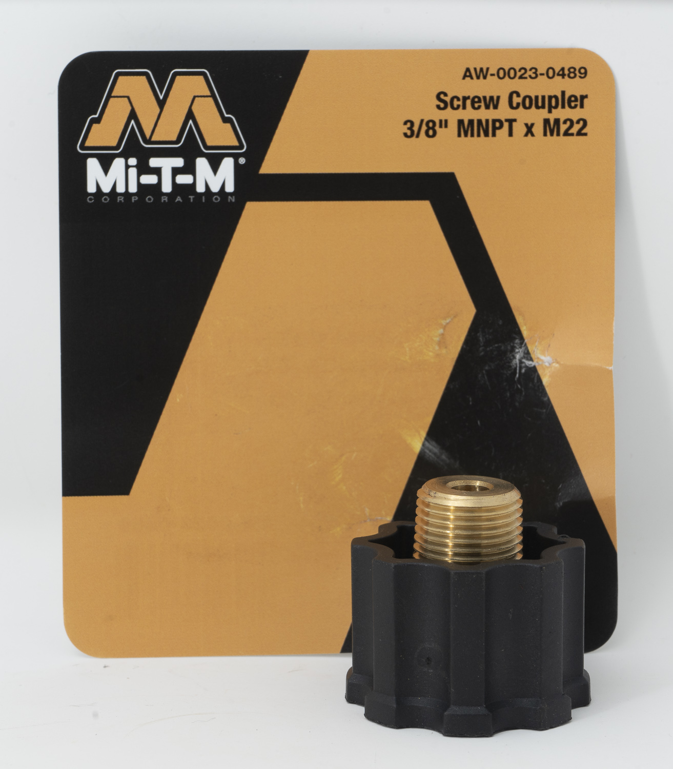 3/8" MNPTXM22 SCREW COUPLER