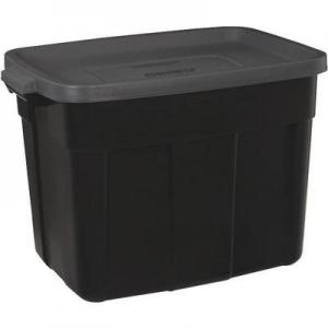18GAL TOTE BLK W/GRY LID
