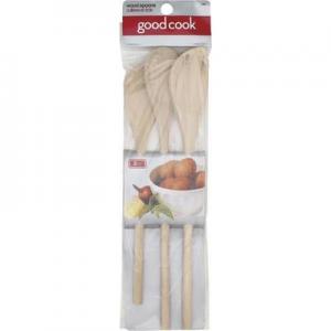 3PK DELUXE WOODEN SPOON
