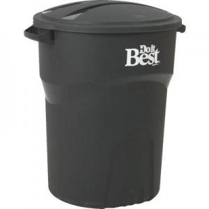 32GAL BLK TRASH CAN