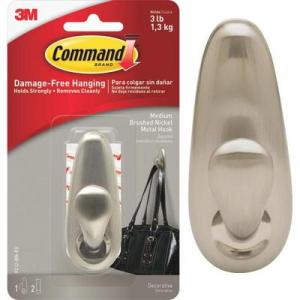 COMMAND MED NICKEL HOOK