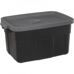 14 GAL TOTE BLK W/GRY