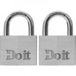 1-1/2" ALUM 2PK PADLOCK