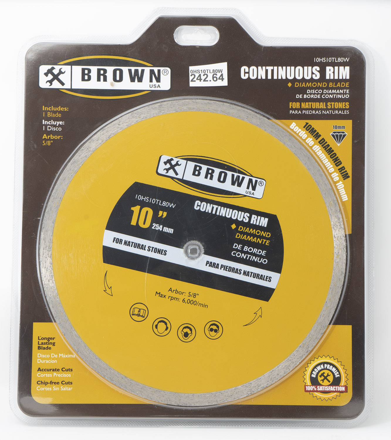 10''X5/8'' RIM DIAMOND BLADE