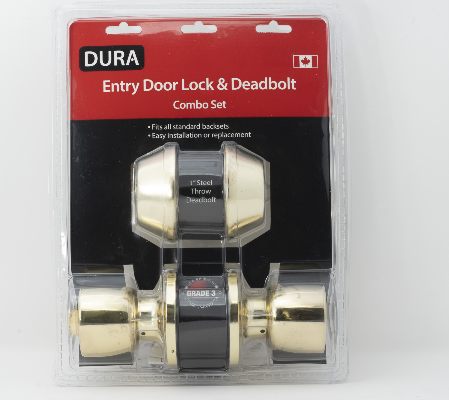 PB LOCK SET W/DOUBLE DEADBOLT