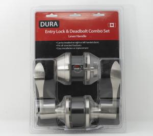 SN COMBO LEVER W/S DEADBOLT LOCK