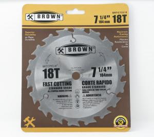 7-1/4" 18T CARBIDE SAW BLADE