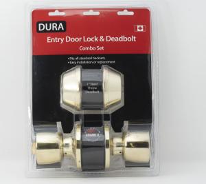 PB LOCK SET W/DOUBLE DEADBOLT