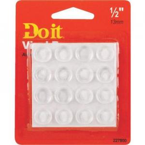 1/2" ROUND VNYL 16P NO-SKID PAD