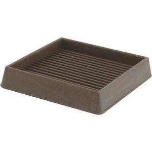 3X3"SQ BROWN RUBBER CUP