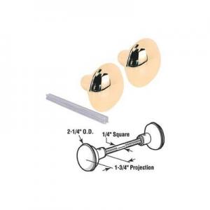 BRS RND DOOR KNOBSET
