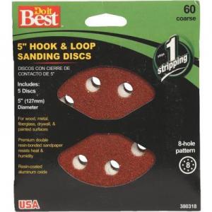 5PK 5" 60G SANDING DISC