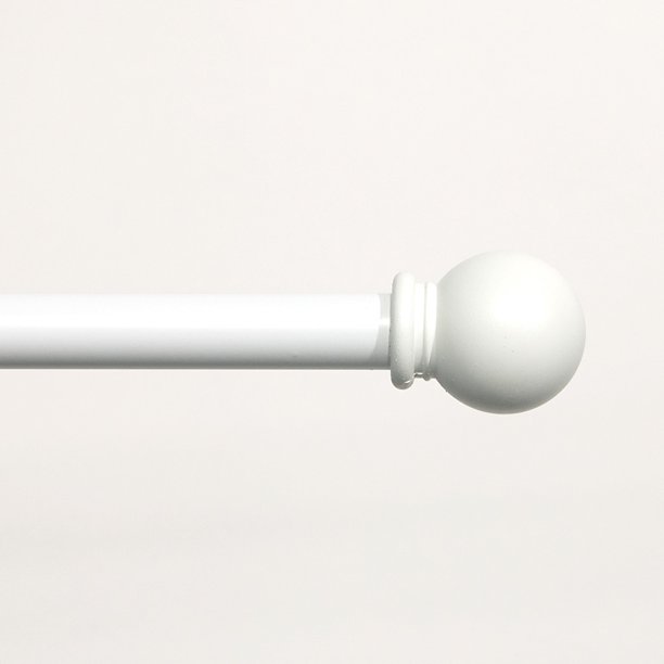 5MX5/8" WHITE CURTAIN ROD