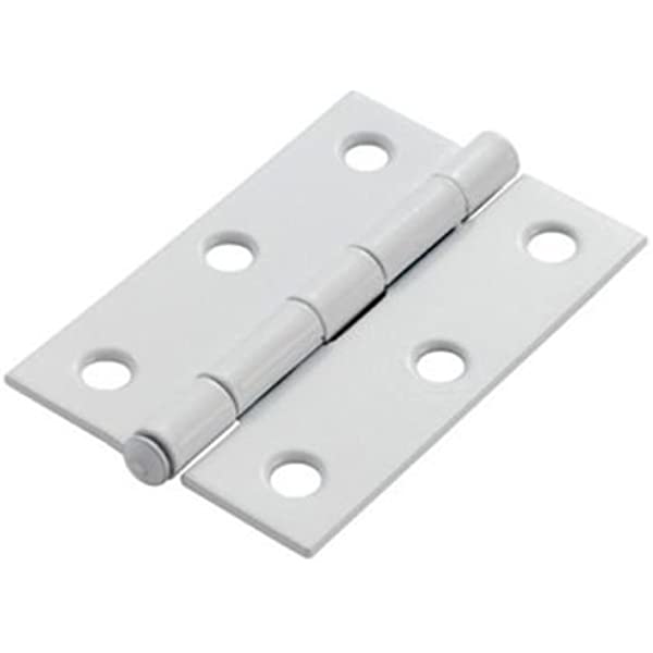 BUTT HINGE LOOSE PIN WHITE 3"