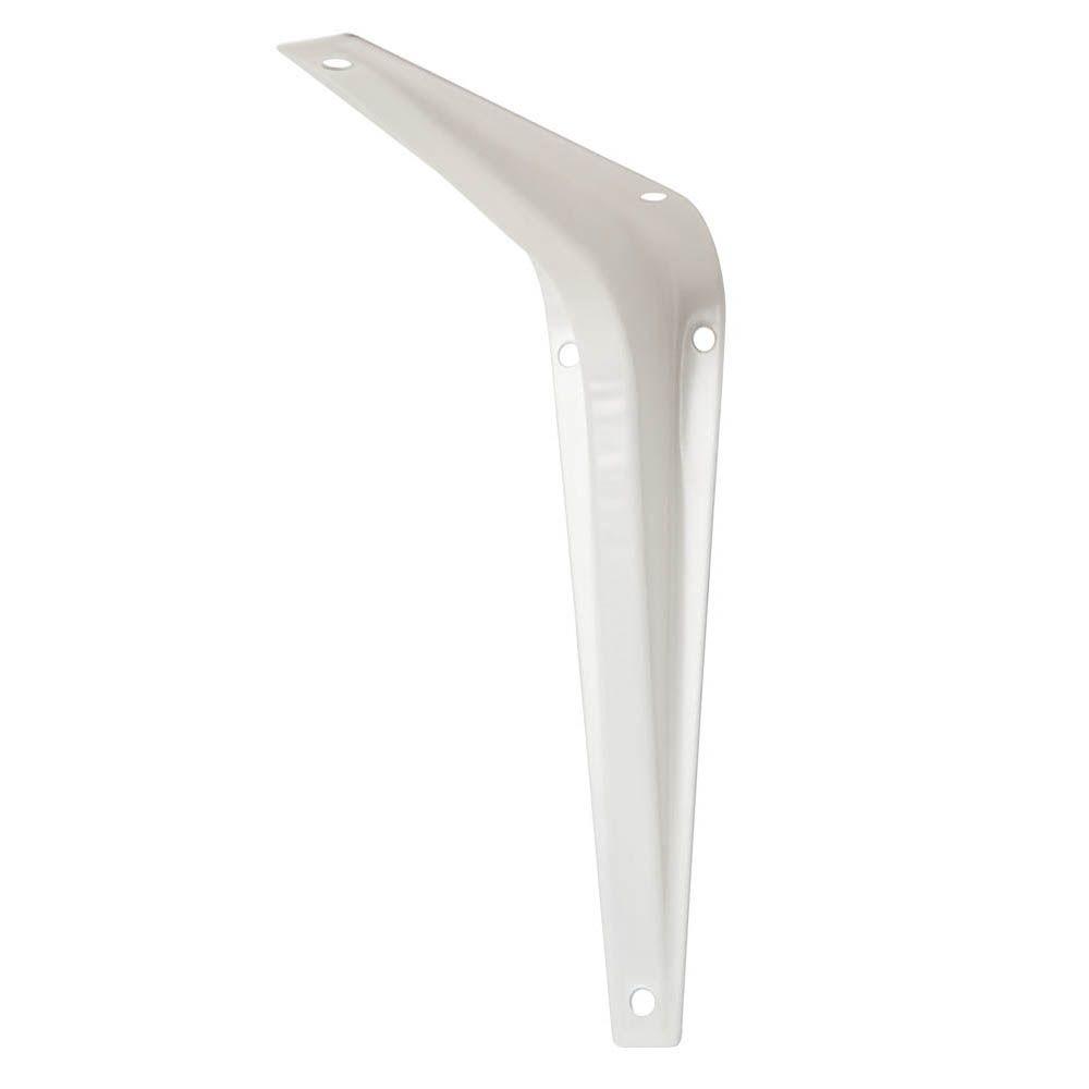 6" x  8" SHELF WHITE BRACKET