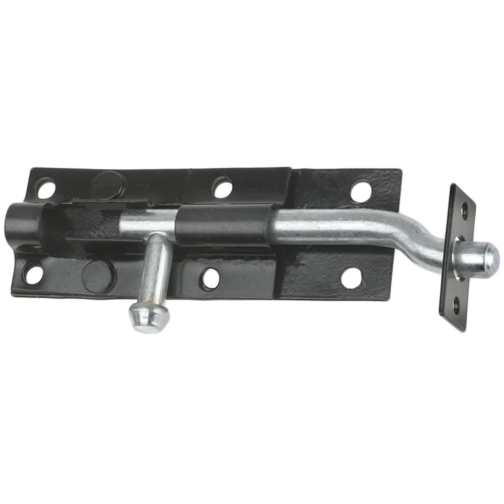 Tower Bolt Necked Epoxy Blk 6"