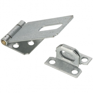 Safety Hasp&Staple  Zinc  4 1/2"