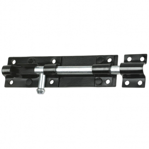 Tower Bolt Straight Epoxy Blk 8"