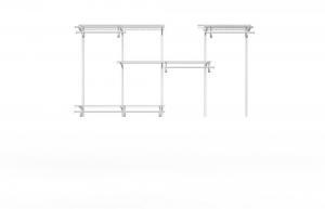 5'x8' WHITE SHELF TRACK KIT