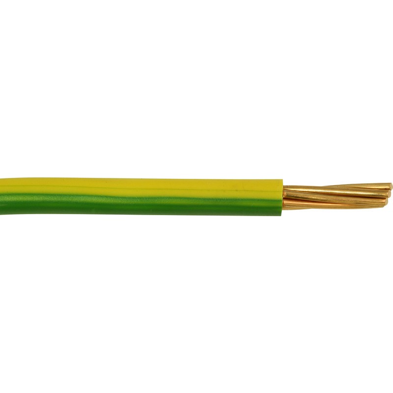 10MM GRN/YLW SINGLE STRAND CABLE
