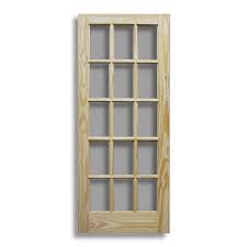 36"x 80" Full French Pine door