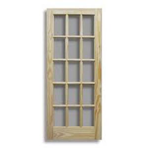 36"x 80" Full French Pine door