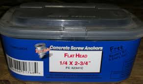 3/16-2-1/4 PH FLAT HD CONCRETE