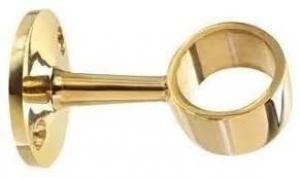 1" CURTAIN CENTER BRCKT BRASS
