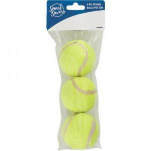 3PK TENNIS BALLS PET TOY