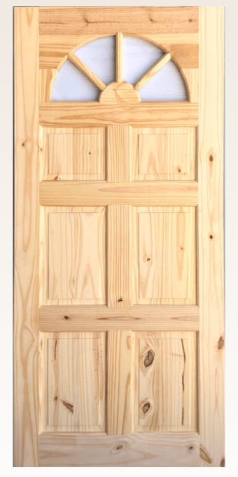 32X80 6P CATHEDRAL PINE DOOR