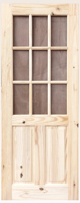 32"x80" 1/2 French Cedar Door