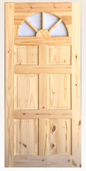 32X80 6P CATHEDRAL PINE DOOR