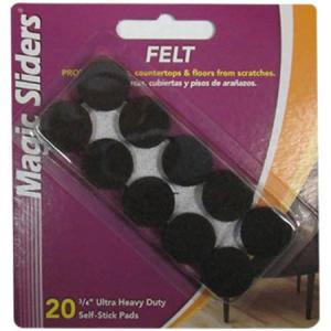 3/4" RND ULTRA HVY DUTY FELT PAD