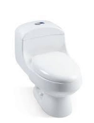 MONTECARLO TOILET W/SEAT WHT