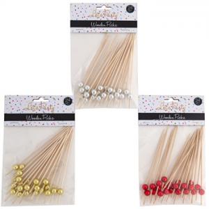 PARTY WOOD APPETIZER PICKS ASST