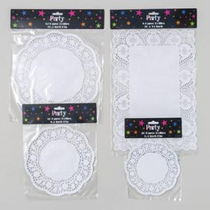  4 AST SIZE 8-20CT DOILIES PAPER