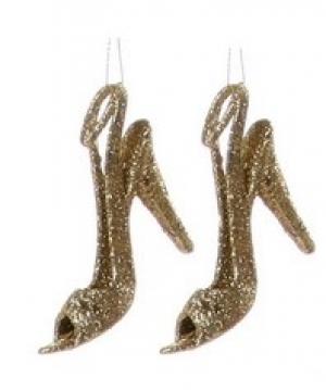 GOLD SHOE DECOR