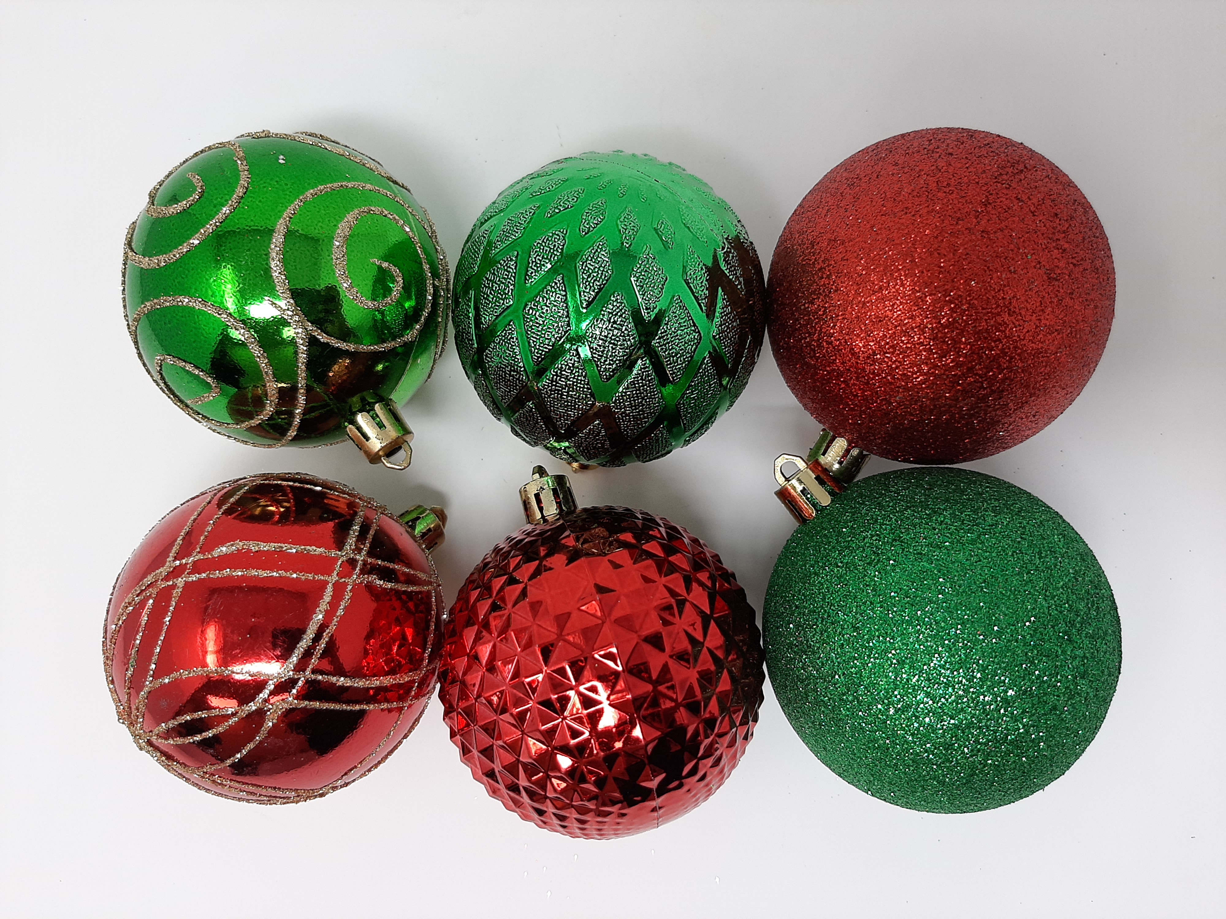 14PK RED/GREEN DECORATIVE BALL