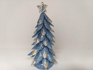 BLUE/SILVER CHRISTMAS TREE DECOR