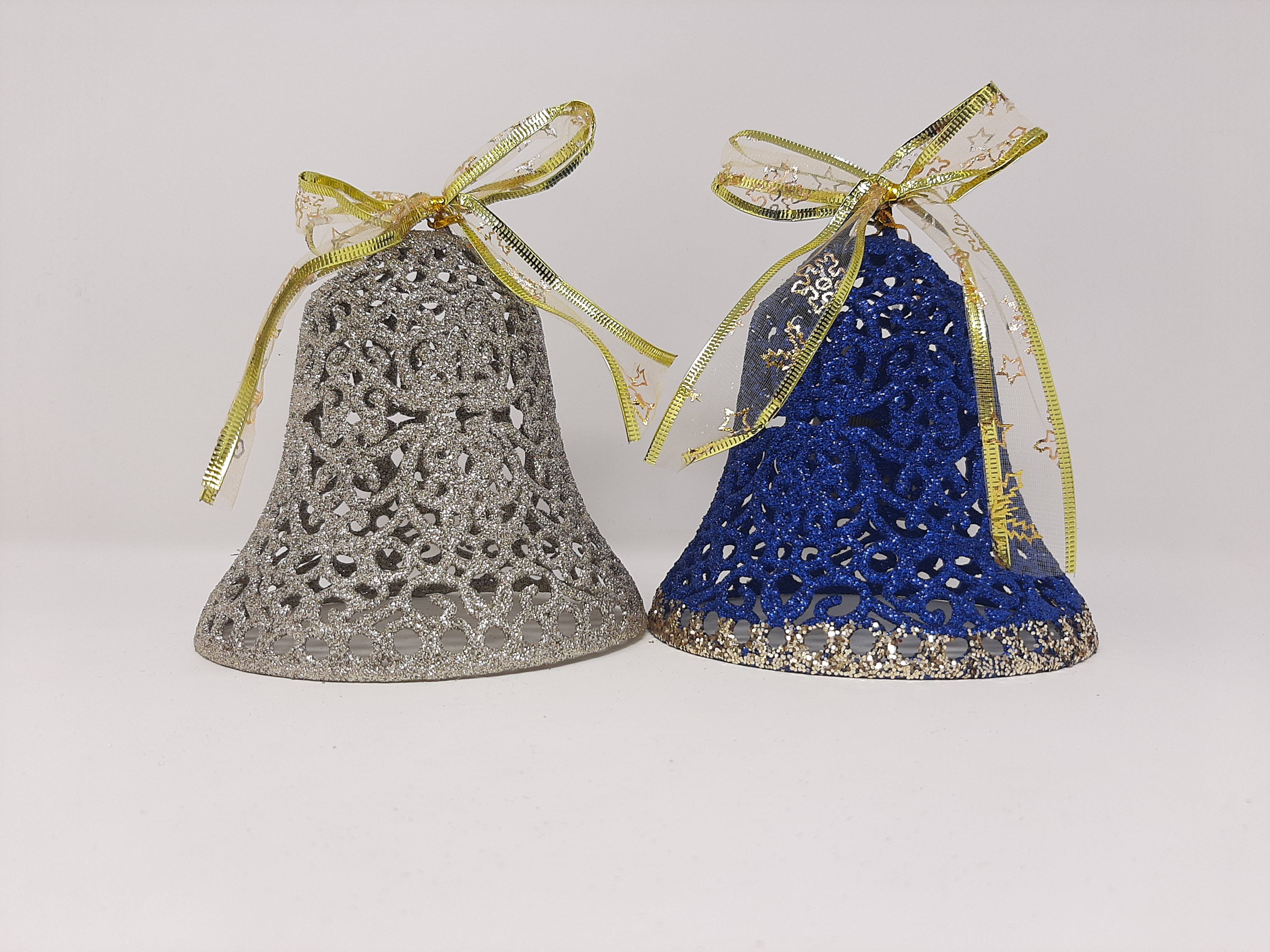 GLITTER BELL BLUE AND GOLD