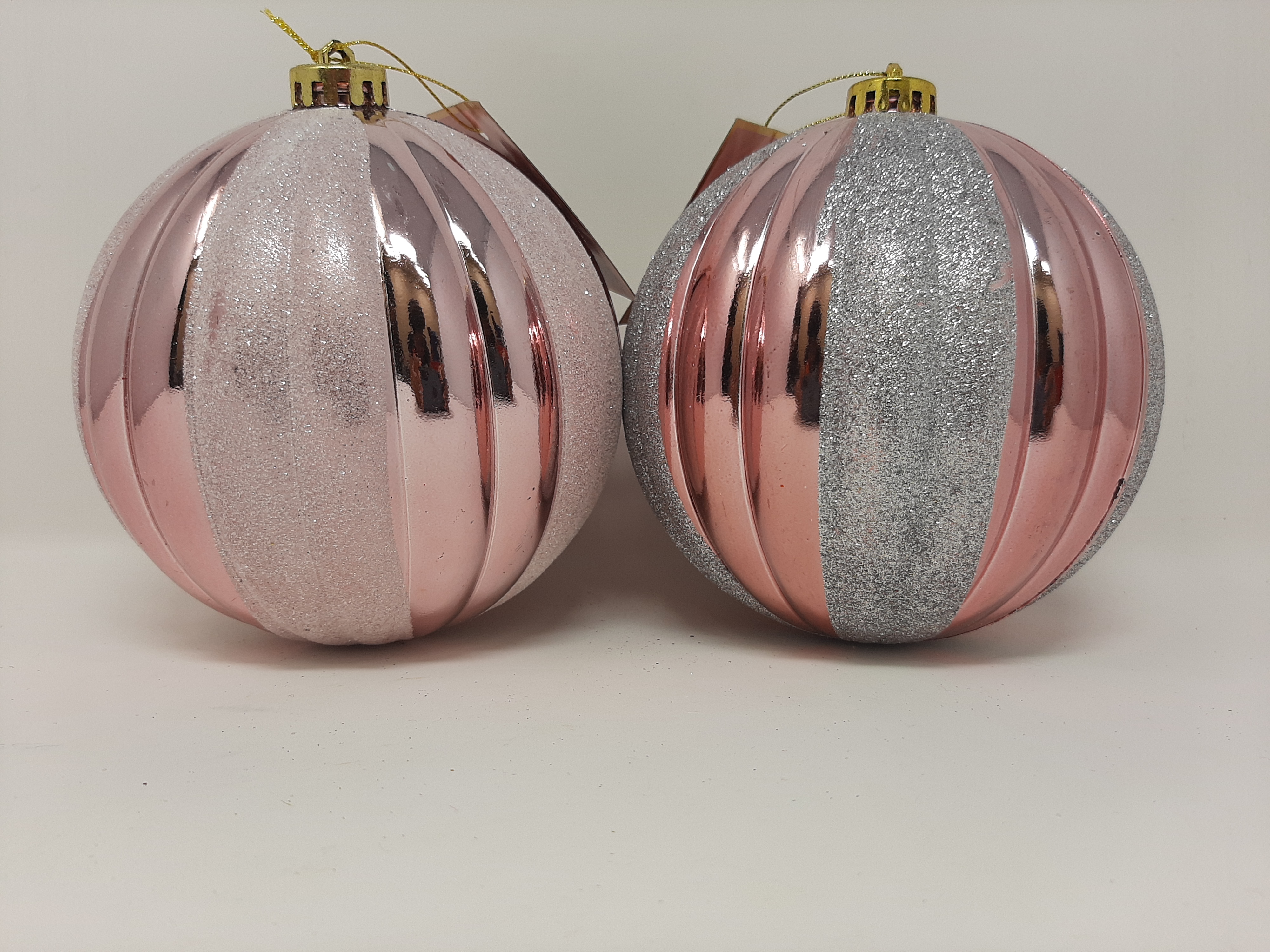 PINK GLITTER BALL ORNAMENT