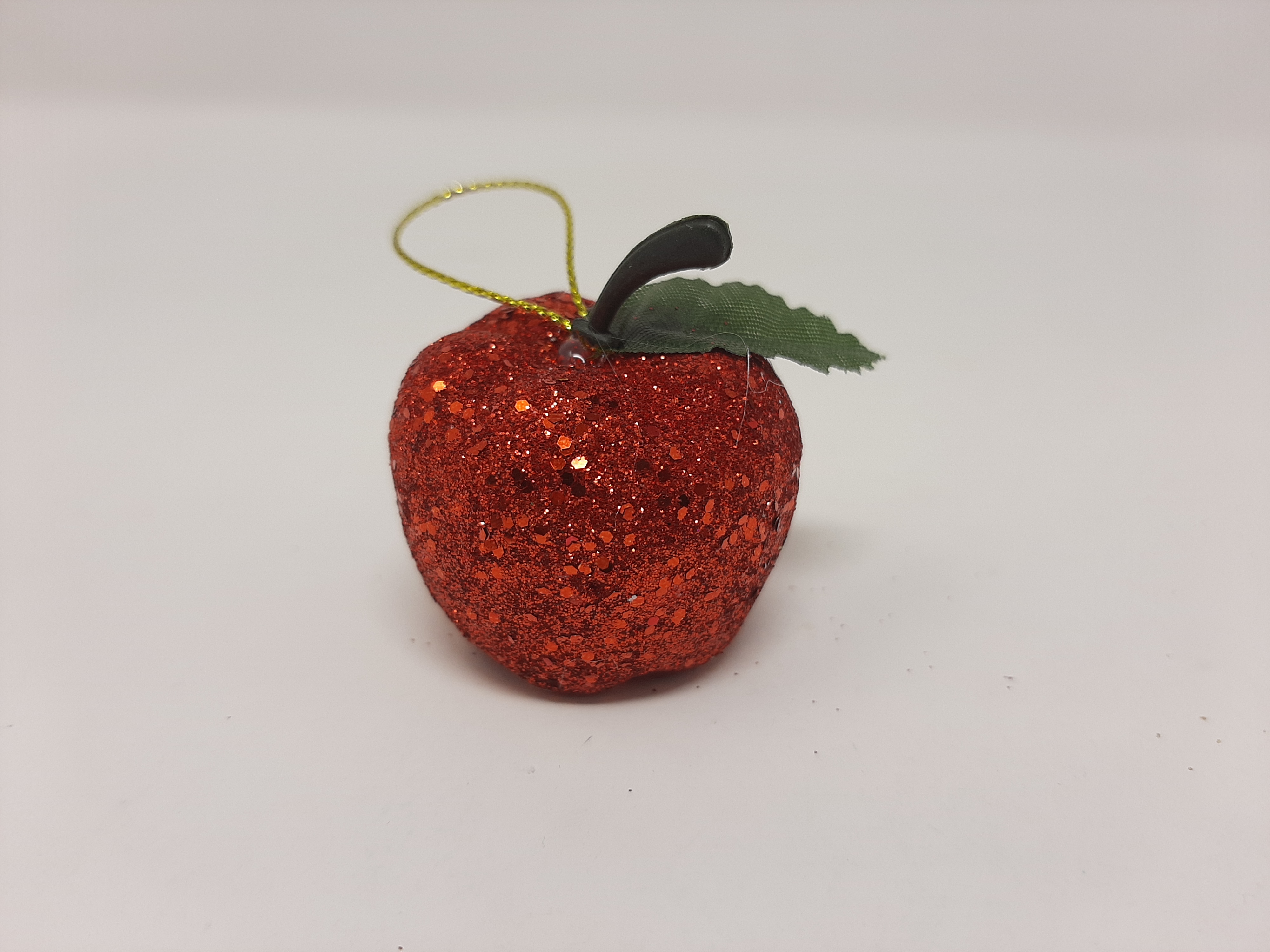 6PK APPLE DECORATIVE RED/GOLD