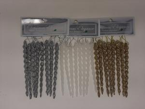 8PK SILVER TREE DECOR
