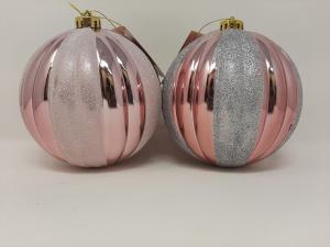 PINK GLITTER BALL ORNAMENT