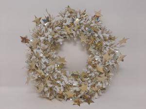 10" GOLD WREATH W/STAR