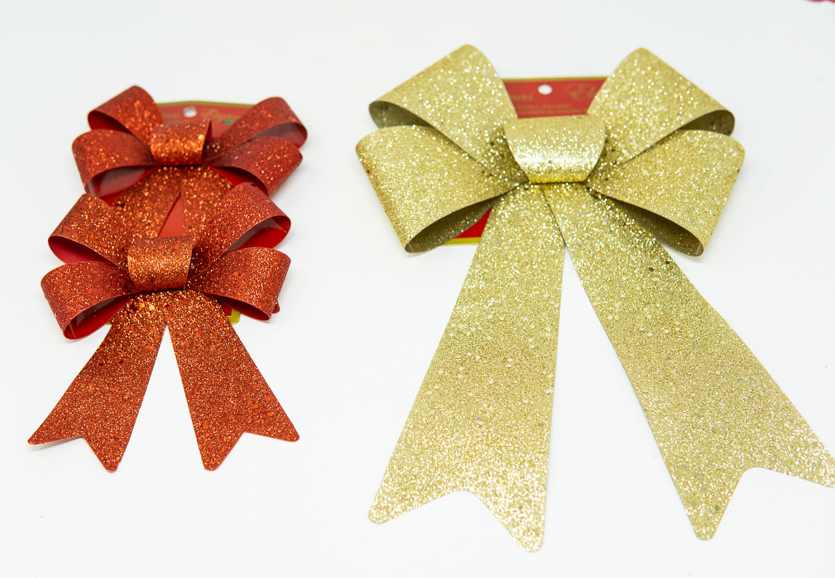 1 PK 2PK GLITTER BOW